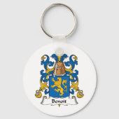 Benoit Familienwappen Schlüsselanhänger (Vorderseite)