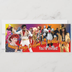 Benoit's 30. Geburtstags-Kostüm-Party Einladung