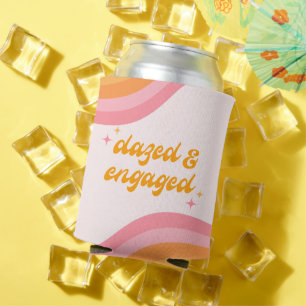 Benommen & Engagiert Groovy Pink & Orange Dosenkühler