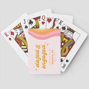 Benommen & Engagiert Groovy Rosa & Orange Junggese Spielkarten