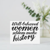 Benommen Frauen Postkarte (Stehend Vorderseite)