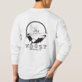 Benommener Flussbarsch-Sport Tek lange Hülse T-Shirt (Rückseite)