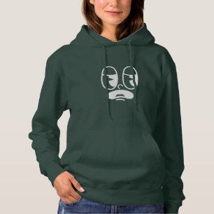 Benommener Glitch-Gesicht Hoodie
