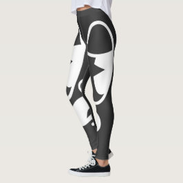 Benommener Glitch-Gesicht Leggings
