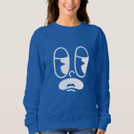 Benommener Glitch Gesicht Sweatshirt