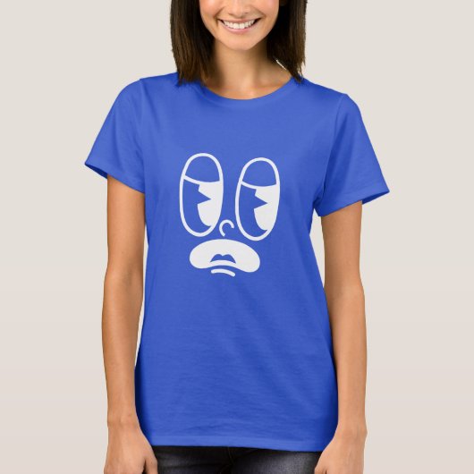 Benommener Glitch-Gesicht T-Shirt (Vorderseite)
