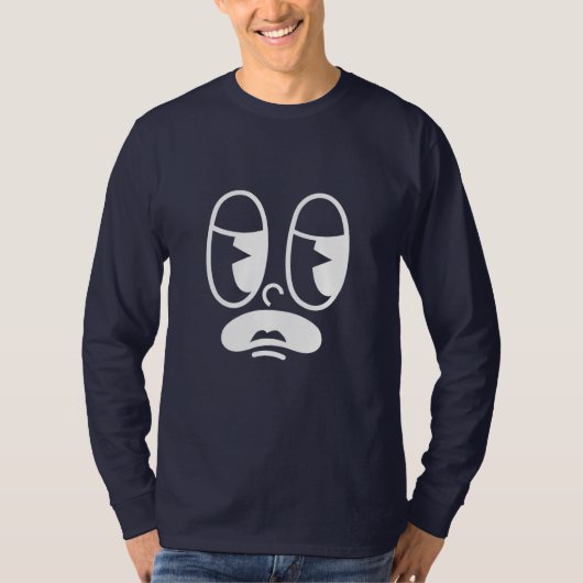 Benommener Glitch Gesicht T-Shirt (Vorderseite)