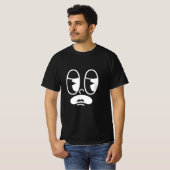 Benommener Glitch-Gesicht T-Shirt (Vorne ganz)