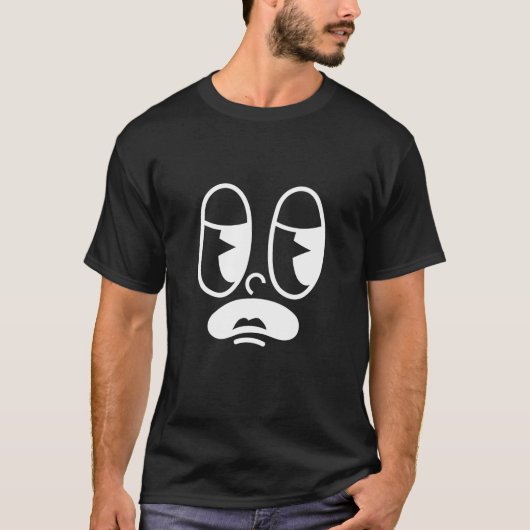 Benommener Glitch-Gesicht T-Shirt (Vorderseite)