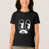 Benommener Glitch-Gesicht Tri-Blend Shirt (Vorderseite)