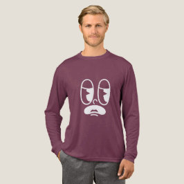 Benommener Glitch-Gesicht Tri-Blend Shirt
