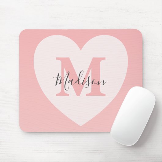 Benommener rosa Name des benutzerdefinierten Monog Mousepad (Mit Mouse)