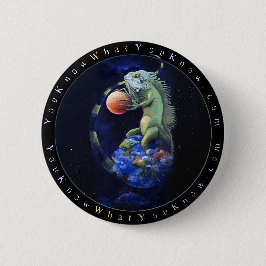 Benommenheit des Leguans Button (Vorderseite)