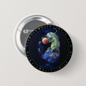 Benommenheit des Leguans Button (Vorne & Hinten)