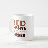 Benommenheit Obsessive Schokoladenerkrankung Kaffeetasse (Vorderseite Links)
