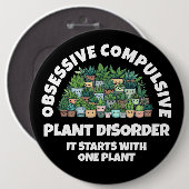 Benommenheit Zwangsstörung der Pflanze Button (Vorne & Hinten)