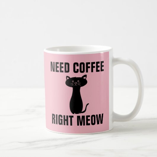 BENÖTIGEN KAFFEE RICHTIG, FUNKTIONIERENDE CAT-TASS KAFFEETASSE (Rechts)