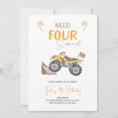 Benötigen Sie 4 Speed 4 Rad Quad Bike Einladung (Vorderseite)