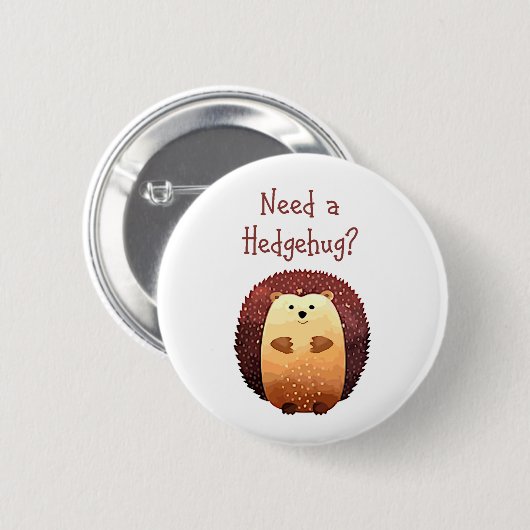 Benötigen Sie ein Hedgehug-Zitat zum Tierspass für Button (Vorne & Hinten)