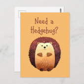 Benötigen Sie ein Hedgehug-Zitat zum Tierspass für Postkarte (Vorne/Hinten)