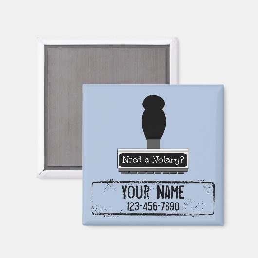 Benötigen Sie eine Notarkautschuk-Briefmarke mit b Magnet (Vorderseite/Rückseite)