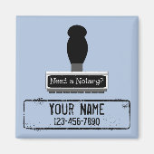 Benötigen Sie eine Notarkautschuk-Briefmarke mit b Magnet (Vorne)