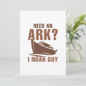 Benötigen Sie einen Ark I Noah Typ Dankeskarte (Stehend Vorderseite)