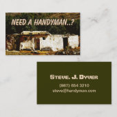 Benötigen Sie einen Heimwerker.? Visitenkarte (Vorne/Hinten)