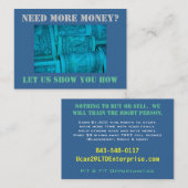 Benötigen Sie mehr Geld? Sizzle Karte (Vorne/Hinten)