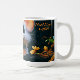 Benötigen Sie mehr Kaffee! Kaffeetasse