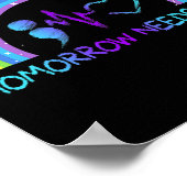 Benötigen Sie Suizidprävention Bewusstsein Regenbo Poster (Ecke)