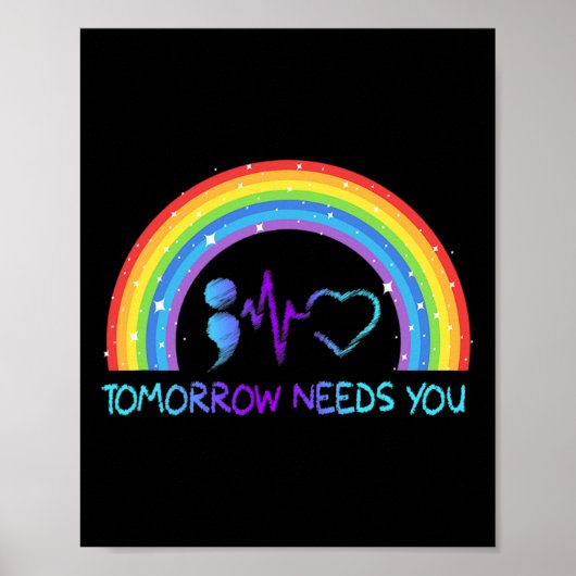 Benötigen Sie Suizidprävention Bewusstsein Regenbo Poster (Vorne)