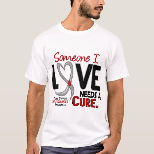 BENÖTIGT ein JUGENDLICHER DIABETES T - Shirts u. (Vorderseite)