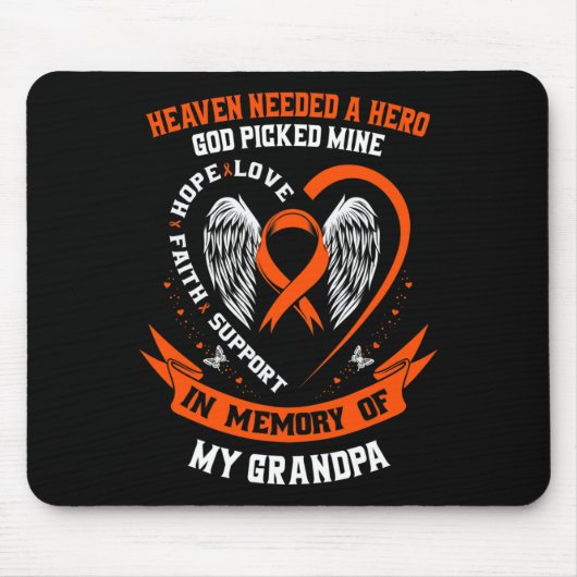 Benötigt einen Helden, Gott, meine Opa Leukemia Me Mousepad (Vorne)