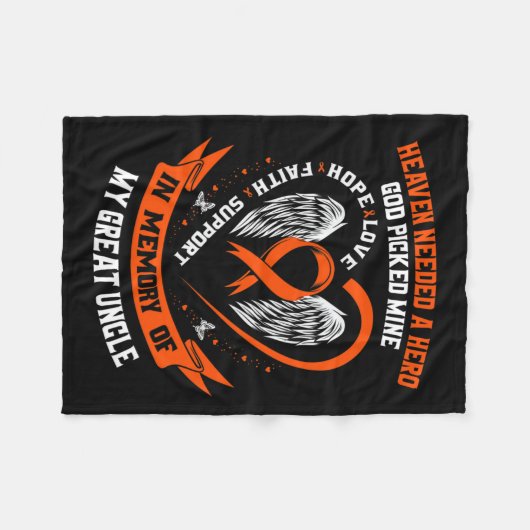 Benötigt einen Heldengott, der meine große Onkel L Fleecedecke (Vorderseite (Horizontal))