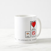 Benötigt keine Wort-Kaffee-Tasse Kaffeetasse (VorderseiteRechts)