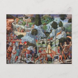 Benozzo Gozzoli - Jouney of the Magi Postcard Postkarte