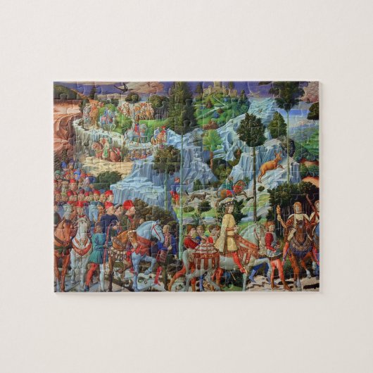 Benozzo Gozzoli - Prozession des Magi Puzzles (Horizontal)