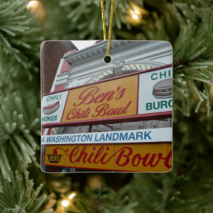 Ben's Chili Bowl: Ikonische DC-Sehenswürdigkeit Keramikornament