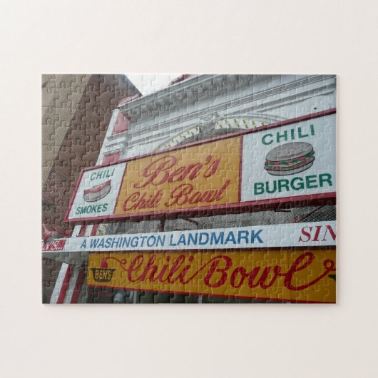 Ben's Chili Bowl: Ikonische DC-Sehenswürdigkeit Puzzle (Horizontal)