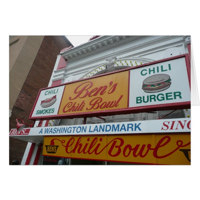 Bens Chili-Schüssel, Washington DC, iconic (Vorderseite (Horizontal))