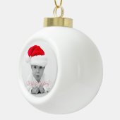 Ben's erstes Weihnachten! Keramik Kugel-Ornament (Rechts)