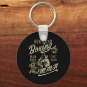 Ben's Gym Boxing Mixed Martial Arts Retro Design f Schlüsselanhänger (Vorderseite)