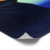 BENSDORP KAKAO Deutsches Vintages Milchschokoladen Poster (Ecke)