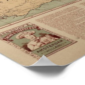 Bensdorp's Dutch Map of South Africa Circa 1900 Poster (Ecke)