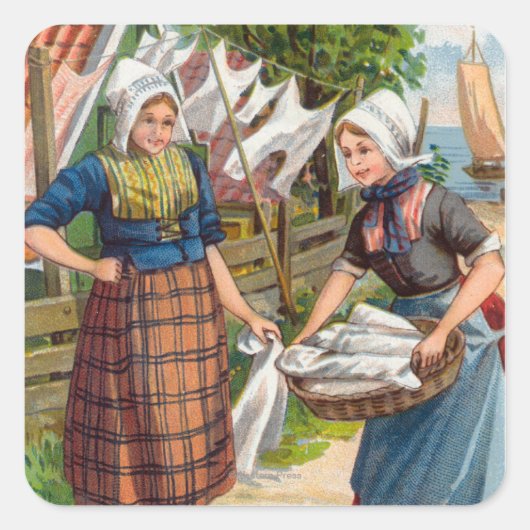 Bensdorp's Royal Dutch Cocoa Quadratischer Aufkleber (Vorderseite)