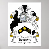 Benson Familienwappen Poster (Vorne)