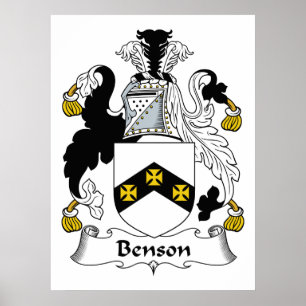 Benson Familienwappen Poster