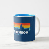 Benson North Carolina Canoe Zweifarbige Tasse (VorderseiteRechts)