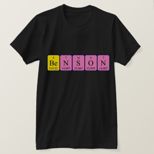 Benson Periodenname Shirt (Design vorne)